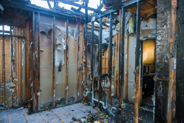 Professional Fire Damage Removal technician working in Combined Locks, WI